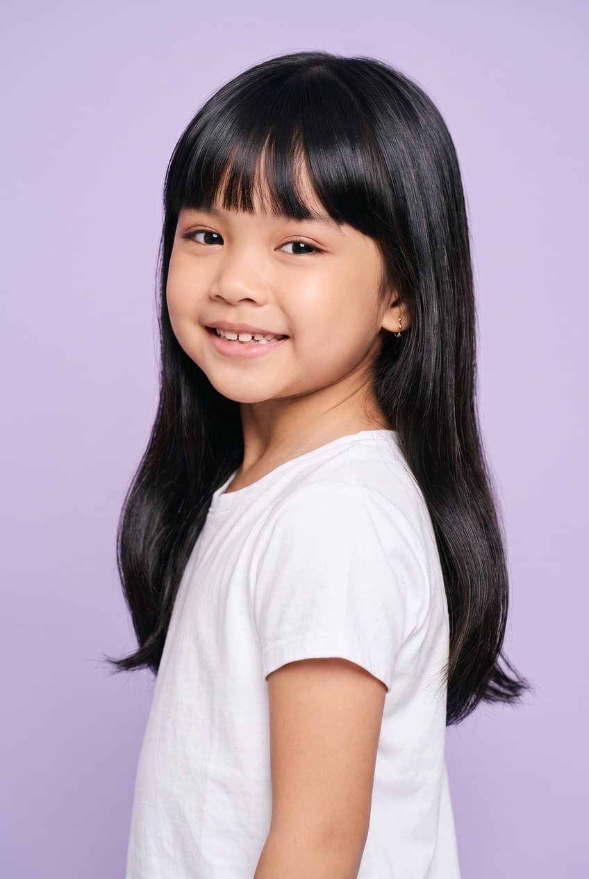 Petite fille souriante